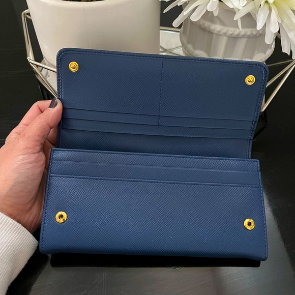 Prada Safiano wallet blue - Picture 3 of 11